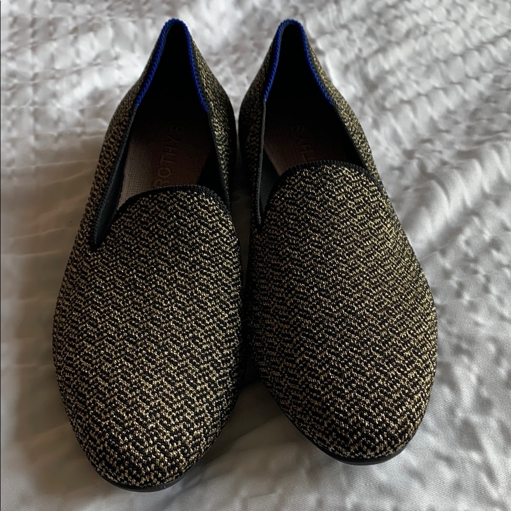 Rothy's Black and Gold Women’s Flats & Loafers Shoes NWOT